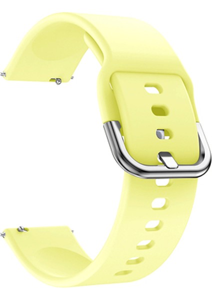 Samsung Galaxy Watch 7 / 6 / 5 / 4 Uyumlu Silikon Kordon 20MM Sarı fırsatları