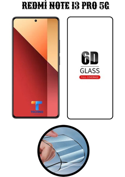 Redmi Note 13 Pro 5g 6d Tam Kaplayan Ekran Koruyucu ve Şeffaf Kılıf 2li Avantajlı Paket indirimleri