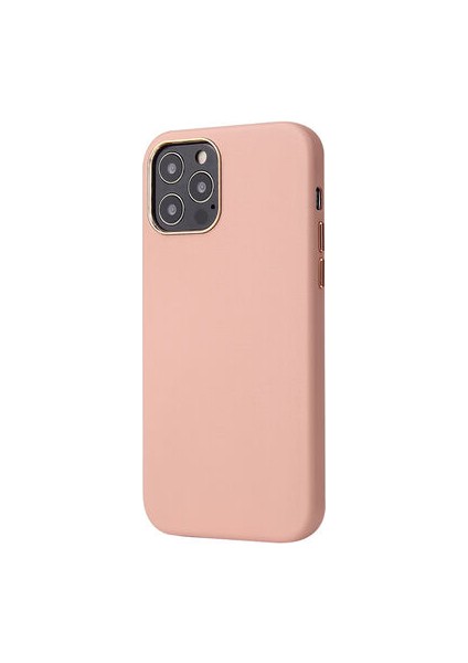 iPhone 12 Pro Max Kılıf Kamera Çerçeveli Pu Deri Deriva Premium Kapak