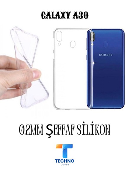 Samsung A30 6d Tam Kaplayan Ekran Koruyucu ve Şeffaf Kılıf 2li Avantajlı Paket