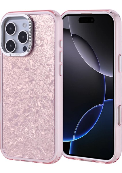 iPhone 16 Pro Max Kılıf Taş Detaylı ve Şık Pebliss Premium Silikon Kapak