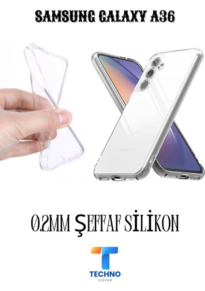 Samsung A36 6d Tam Kaplayan Ekran Koruyucu ve Şeffaf Kılıf 2li Avantajlı Paket modelleri