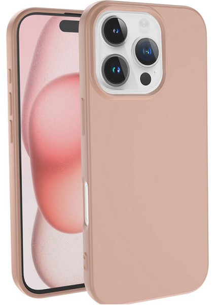 iPhone 16 Pro Kılıf Kılıf Içi Kadifeli Esnek Kadifon Lansman Premium Silikon Kılıf
