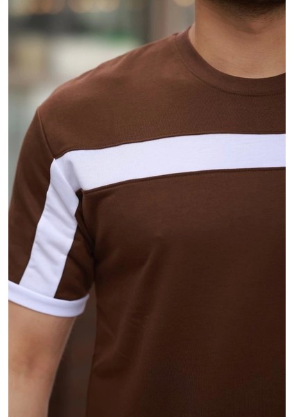 Erkek Şerit Detaylı Kısa Kollu T-Shirt modelleri