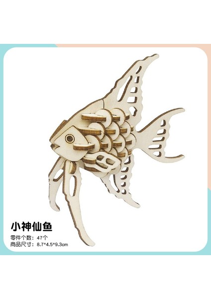 Ahşap Maket Puzzle Oyuncaklar Anaokulu Aktiviteleri Mini El Yapımı 3D Üç Boyutlu Puzzle (Yurt Dışından)