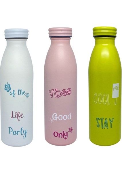 Nslm & Deer 500ML Çelik Desenli Matara 8680965658383 Star Collections 1037065
