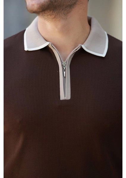 Erkek Renkli Yaka Kısa Kollu Tişört modelleri