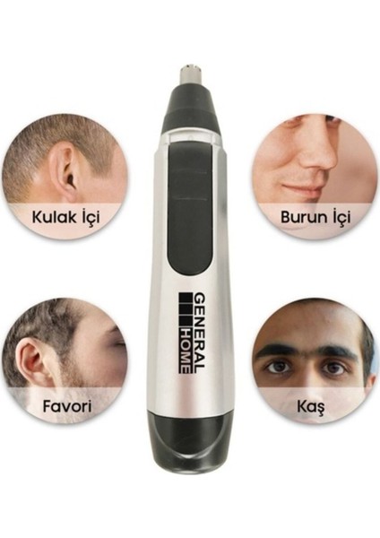 Burun Kulak Tüy Alma Kılı Kesme Makinesi Pilli