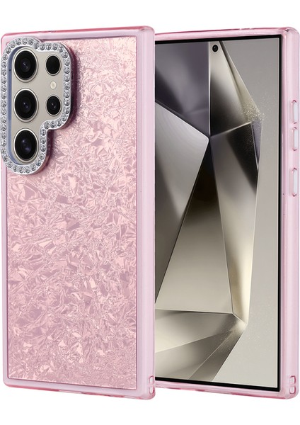 Galaxy S24 Ultra Kılıf Taş Detaylı ve Şık Pebliss Premium Silikon Kapak