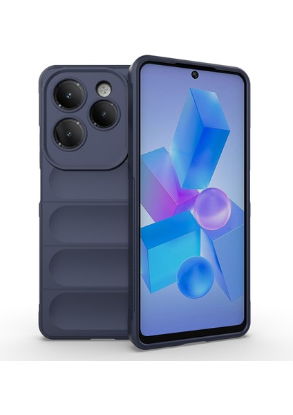 İnfinix Hot 40 Kılıf Rahat Tutulabilir Yapılı İçi Kadife Kaplamalı Etnik Premium TPU Silikon Kapak