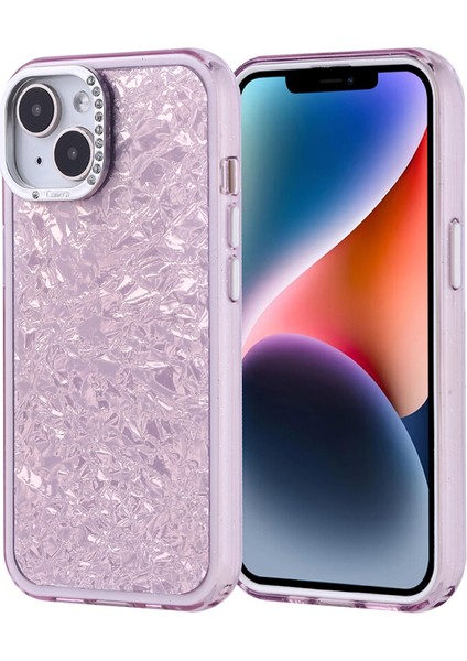 iPhone 13 Kılıf Taş Detaylı ve Şık Pebliss Premium Silikon Kapak