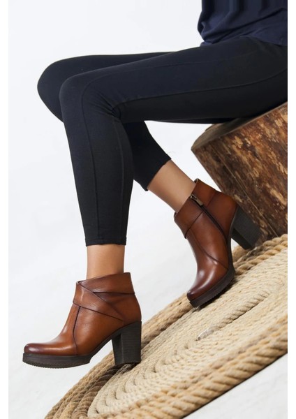 Hakiki Deri Kadın Deri Bot TRC30-3771