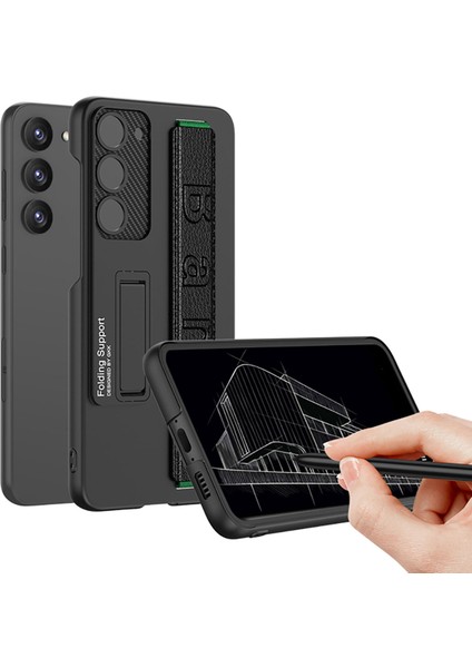 Samsung Galaxy S24 Plus Tutma Bölmeli Şık Lucid Premium Kapak