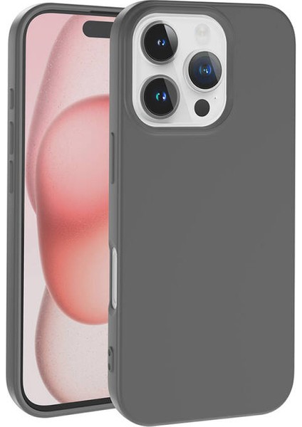 iPhone 16 Pro Max Kılıf Kılıf Içi Kadifeli Esnek Kadifon Lansman Premium Silikon Kılıf