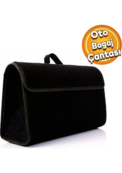 Ankaflex Bagaj Organizer Çanta Siyah Kalın Halı Bagaj Çantası Çıtçıtlı