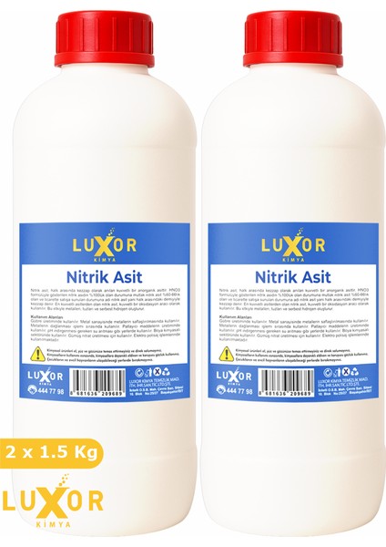 Kimya Nitrik Asit 2 Adet 1.5 kg