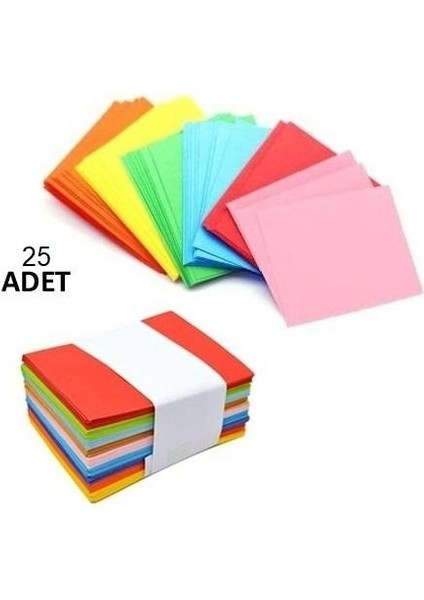 Renkli Küçük Zarf 7x9 cm 50 Li Paket modelleri