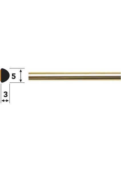 Gold Altın Yapışkanlı Nikelaj Tampon Panjur Şeridi 5 mm - 1 M indirimleri