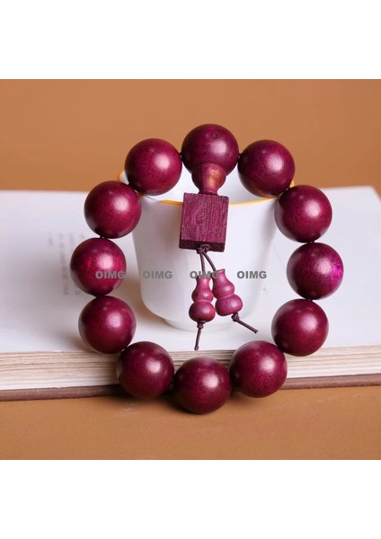 Yeni Büyük Yapraklı Huanghuali Buda Boncuk Dizeleri Maun Erkek ve Kadın Bilezikler Popüler Kültürel Mücevher Ahşap El Sanatları Kültürel Tespih (Yurt Dışından)