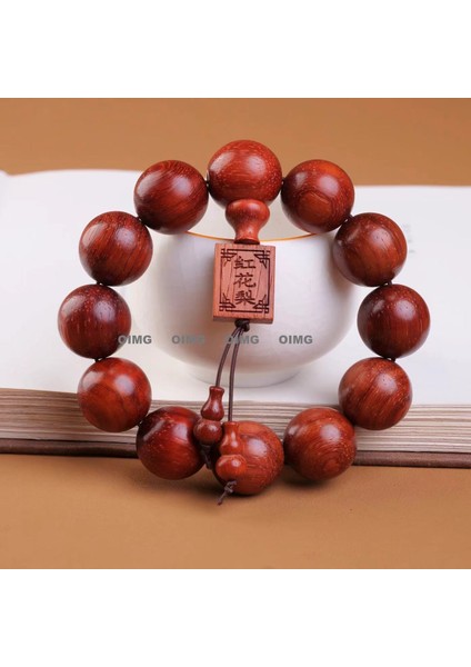 Yeni Büyük Yapraklı Huanghuali Buda Boncuk Dizeleri Maun Erkek ve Kadın Bilezikler Popüler Kültürel Mücevher Ahşap El Sanatları Kültürel Tespih (Yurt Dışından)