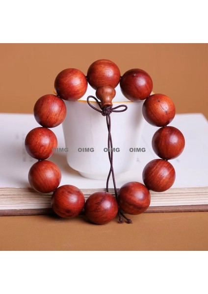 Yeni Büyük Yapraklı Huanghuali Buda Boncuk Dizeleri Maun Erkek ve Kadın Bilezikler Popüler Kültürel Mücevher Ahşap El Sanatları Kültürel Tespih (Yurt Dışından)