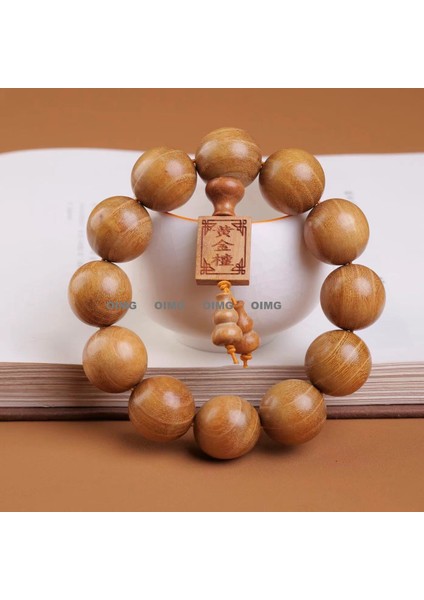 Yeni Büyük Yapraklı Huanghuali Buda Boncuk Dizeleri Maun Erkek ve Kadın Bilezikler Popüler Kültürel Mücevher Ahşap El Sanatları Kültürel Tespih (Yurt Dışından)