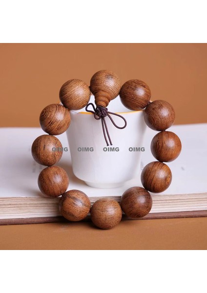 Yeni Büyük Yapraklı Huanghuali Buda Boncuk Dizeleri Maun Erkek ve Kadın Bilezikler Popüler Kültürel Mücevher Ahşap El Sanatları Kültürel Tespih (Yurt Dışından)