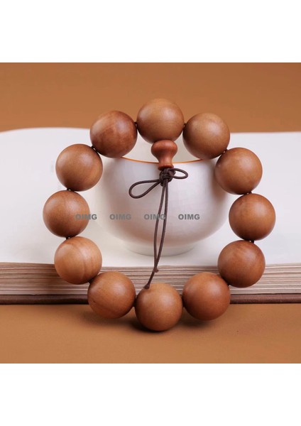 Yeni Büyük Yapraklı Huanghuali Buda Boncuk Dizeleri Maun Erkek ve Kadın Bilezikler Popüler Kültürel Mücevher Ahşap El Sanatları Kültürel Tespih (Yurt Dışından)