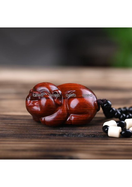 Yeni Xiaoye Zitan Kulp Parçası Servet Cazibesi Kolye Cesur Oyun Parçası Wen Caijin Kolye Ahşap Kültürel Merak (Yurt Dışından)