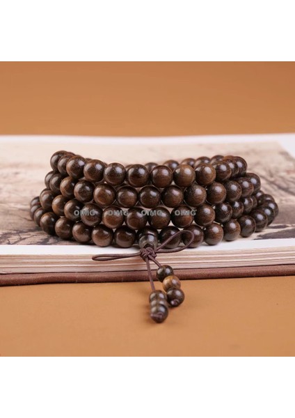 Yeni Xiaoye Zitan Tütsü Ahşap Kırmızı Ekşi Dal Buda Boncukları Altın Başak Tespih Bilezik Hediye Dize (Yurt Dışından)