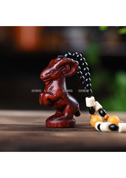 Yeni Xiaoye Zitan Kulp Parçası Servet Cazibesi Kolye Cesur Oyun Parçası Wen Caijin Kolye Ahşap Kültürel Merak (Yurt Dışından)