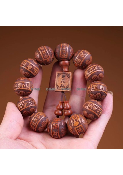 Yeni Xiaoye Zitan Dize Sandal Ağacı Edebiyatı Ahşap Iyi Şans Bilezik Oynamak (Yurt Dışından)