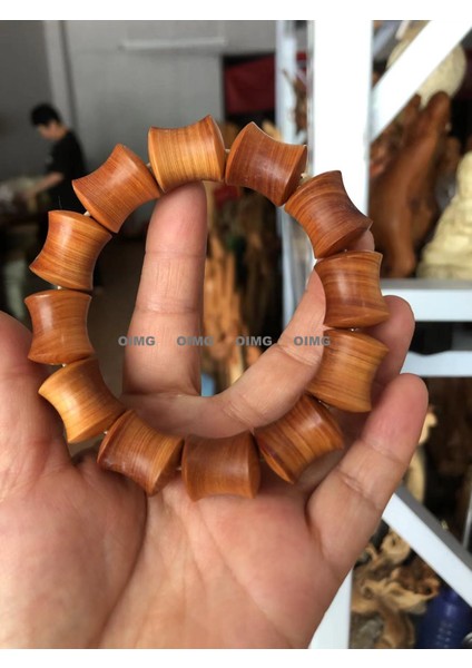 Yeni Taihang Yaşlanma Malzemesi Uçurum Selvi Dizeleri Doğal Siyah Yağ Bilezik Yüksek Yoğunluklu Dizeleri Ahşap Buddha Boncuklar (Yurt Dışından)