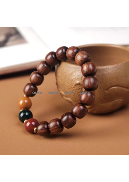 Yeni Xiaoye Zitan Dize Sandal Ağacı Edebiyatı Ahşap Iyi Şans Bilezik Oynamak (Yurt Dışından)