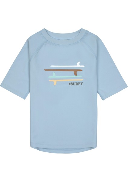 Surfboards Uv Korumalı Kısa Kollu Mayo Tişört Sky Blue
