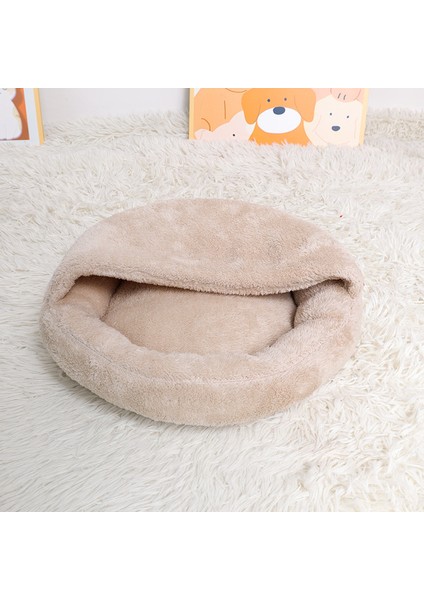Kedi Kumu Yuvarlak Yuva Peluş Pet Yatak (Yurt Dışından)