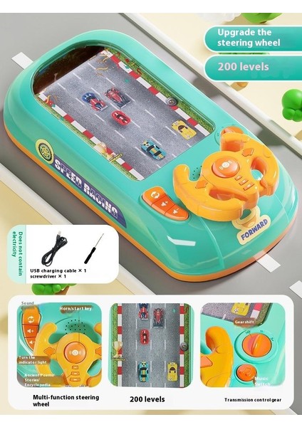 Konsantrasyon Eğitimi Araba Direksiyonu Çocuk Puzzle Masaüstü Oyunu Oyuncaklar Yarış Arabası Atılım Macerası (Yurt Dışından)