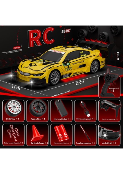 2.4g Rc 4WD Elektrikli Oyuncaklar Profesyonel Rc Yarış Yüksek Hızlı Drift Buggy (Yurt Dışından)