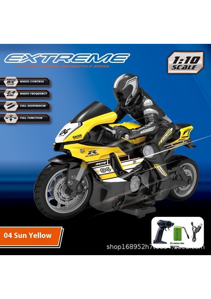 Yüksek Hızlı 2.4g Motosiklet Off-Road Dublör Tırmanma Eğirme Sürüklenen Uzaktan Kumandalı Motosiklet (Yurt Dışından)