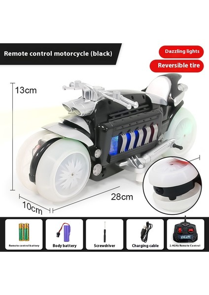 Yüksek Hızlı 2.4g Motosiklet Off-Road Dublör Tırmanma Eğirme Sürüklenen Uzaktan Kumandalı Motosiklet (Yurt Dışından)