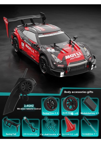 Rc Araba Rc Profesyonel Yarış 2.4g Çok Oyunculu Yarış Yüksek Hızlı Sürüklenme Uzaktan Kumanda Spor Araba Araba Modeli (Yurt Dışından)