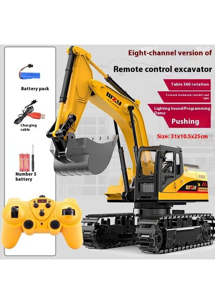 Uzaktan Kumandalı Oyuncaklar Simülasyon Buldozer Ekskavatör Damperli Kamyon Alaşımlı Mühendislik Araçları (Yurt Dışından)