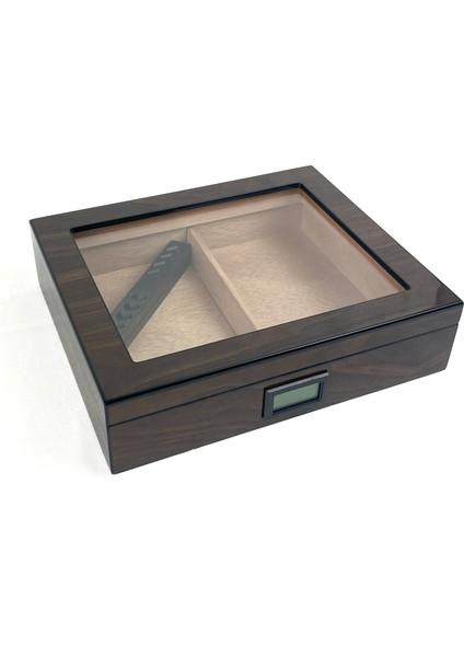 Vip Camlı Puro Saklama Kutusu/humidor - Kahverengi fiyatları