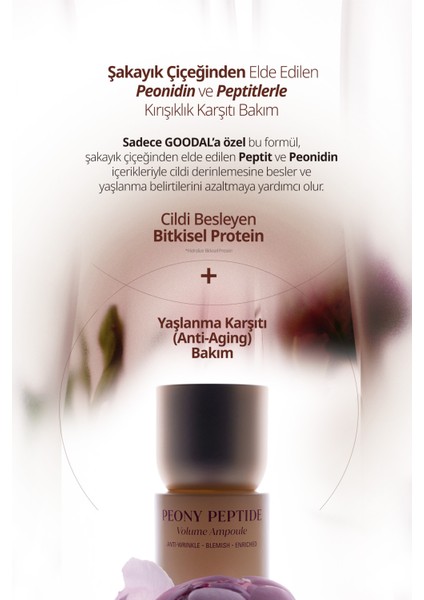Peptit Içerikli, Cilde Sıkı Görünüm Kazandıran Ampul Goodal Peony Peptide Volume Ampoule fırsatları