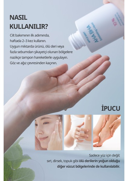 %10 Aha Bha Içerikli Peeling Solüsyonu Goodal Apple Mint Aha Bha 10% Exfoliating Liquid