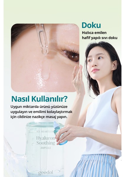 Hassas Ciltlere Bakım Sunan Nemlendirici Ampul Goodal Houttuynia Cordata Hyaluron Soothing Ampoule