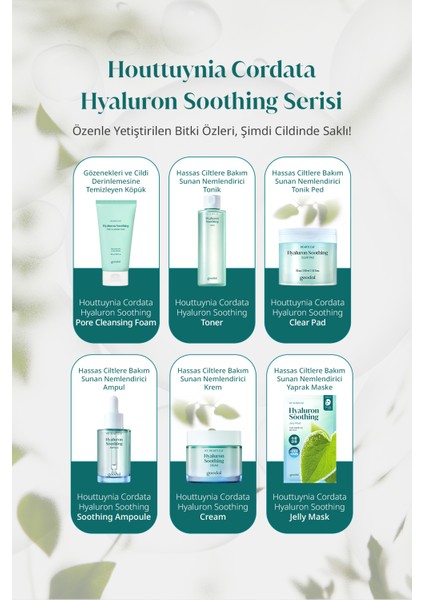 Hassas Ciltlere Bakım Sunan Nemlendirici Ampul Goodal Houttuynia Cordata Hyaluron Soothing Ampoule