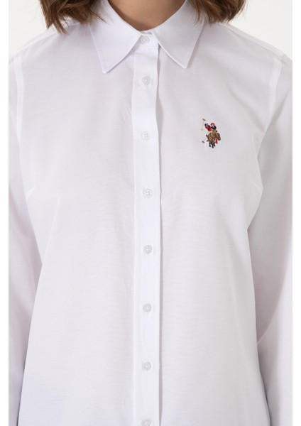 Kadın Beyaz Gömlek Basic 50298103-VR013