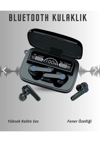 Oyuncu Kulaklık Bluetooth 5.3 – LED Fener + Powerbank Şarj Kutusu Ile tws deneyimi