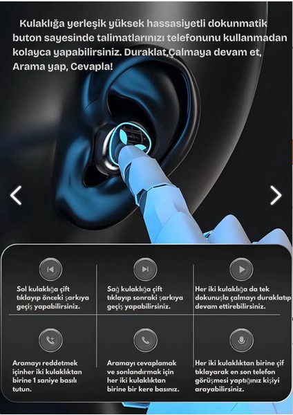Bluetooth 5.3 Oyuncu Kulaklık – Enc Çift Mikrofon – Powerbank Şarj Kutulu tws gaming